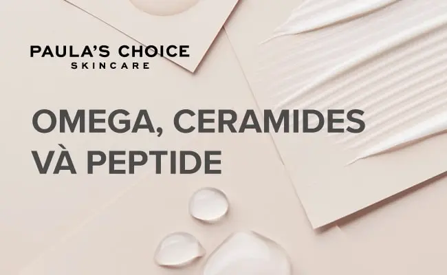 So sánh công dụng của Omega, Ceramides và Peptide đối với da