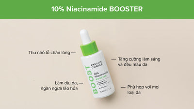 Tinh chất 10% Niacinamide Booster tác động trên da như thế nào?