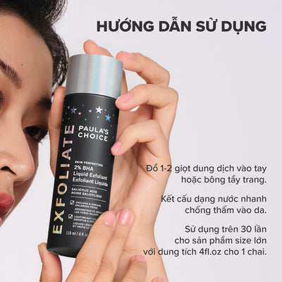 Dung dịch loại bỏ tế bào chết Skin Perfecting 2% BHA Liquid Exfoliant 2540