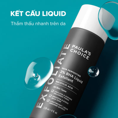 Dung dịch loại bỏ tế bào chết Skin Perfecting 2% BHA Liquid Exfoliant