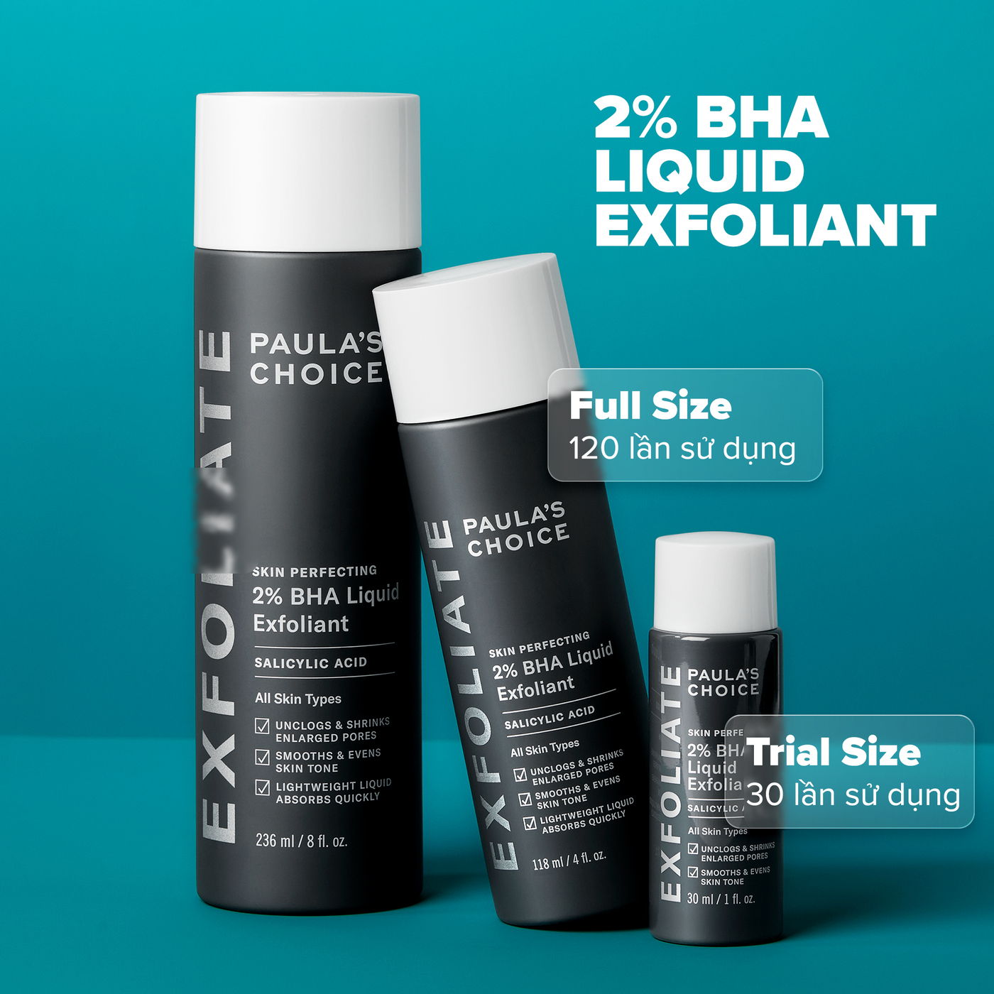 Dung dịch loại bỏ tế bào chết Skin Perfecting 2% BHA Liquid Exfoliant