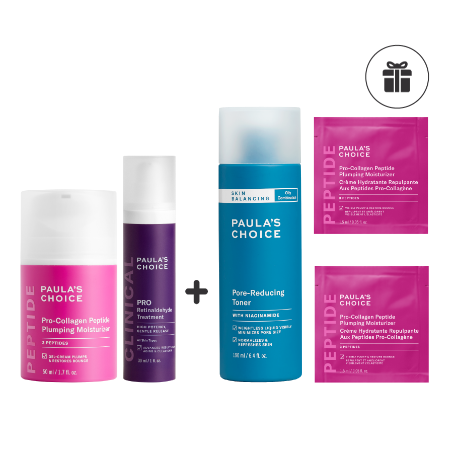 Bộ đôi chống lão hoá, phục hồi da Paula's Choice Pro-collagen Peptide  và Pro Retinaldehyde