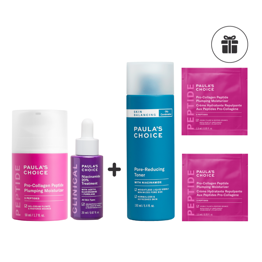 Bộ đôi se khít lỗ chân lông và cấp ẩm Paula's Choice Pro-collagen và Niacinamide 20%