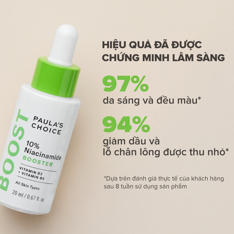 Tinh chất giúp thu nhỏ lỗ chân lông và làm sáng da 10% Niacinamide Booster 20ml