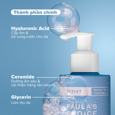 Sữa rửa mặt tạo bọt siêu mịn làm sạch và cân bằng độ ẩm cho da Resist Perfectly Balanced Foaming Cleanser 190ml