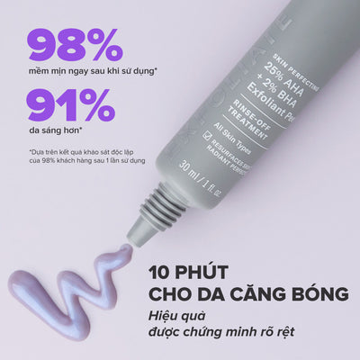 Tinh chất thay da sinh học giúp da sáng mịn Skin Perfecting 25% AHA + 2% BHA Exfoliant Peel 30ml