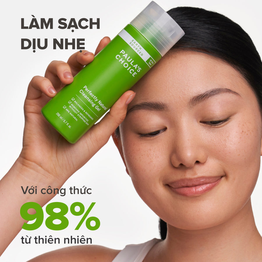 Gel rửa mặt làm sạch da và giúp làm dịu da Earth Sourced Perfectly Natural Cleansing Gel 200ml