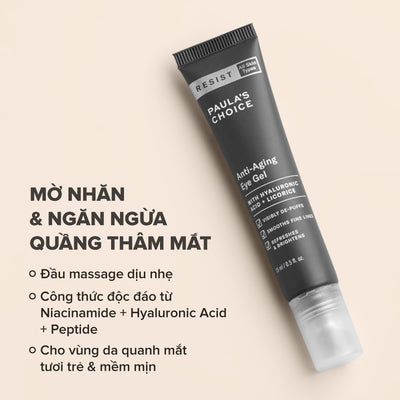 Gel làm mờ thâm, chống lão hóa vùng mắt Resist Anti-Aging Eye Gel 15ml