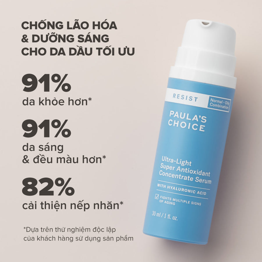 Tinh chất dưỡng ẩm và giảm nếp nhăn RESIST Ultra-Light Super Antioxidant Concentrate Serum 30ml