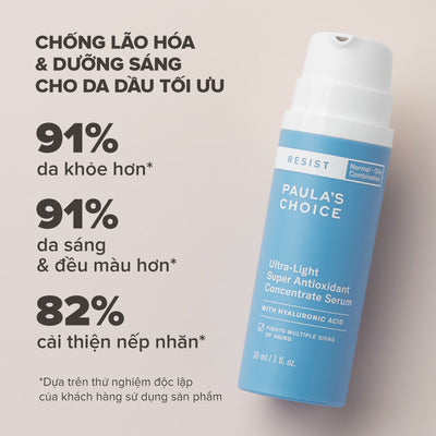 Tinh chất dưỡng ẩm và giảm nếp nhăn RESIST Ultra-Light Super Antioxidant Concentrate Serum 30ml