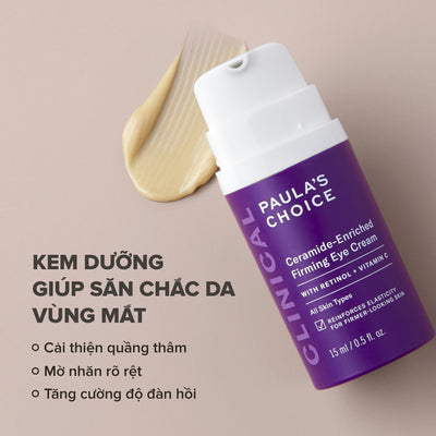 Kem dưỡng mắt làm sáng mịn và săn chắc da chứa Ceramide CLINICAL Ceramide-Enriched Firming Eye Cream 15ml