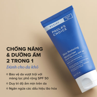 Kem chống nắng chống lão hóa Resist Skin Restoring Moisturizer Broad Spectrum SPF 50