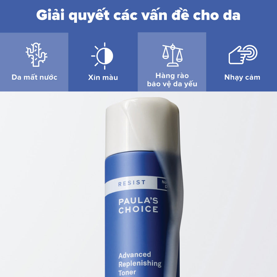 Nước cân bằng dưỡng ẩm và làm giảm nếp nhăn trên da Resist Advanced Replenishing Toner 118ml