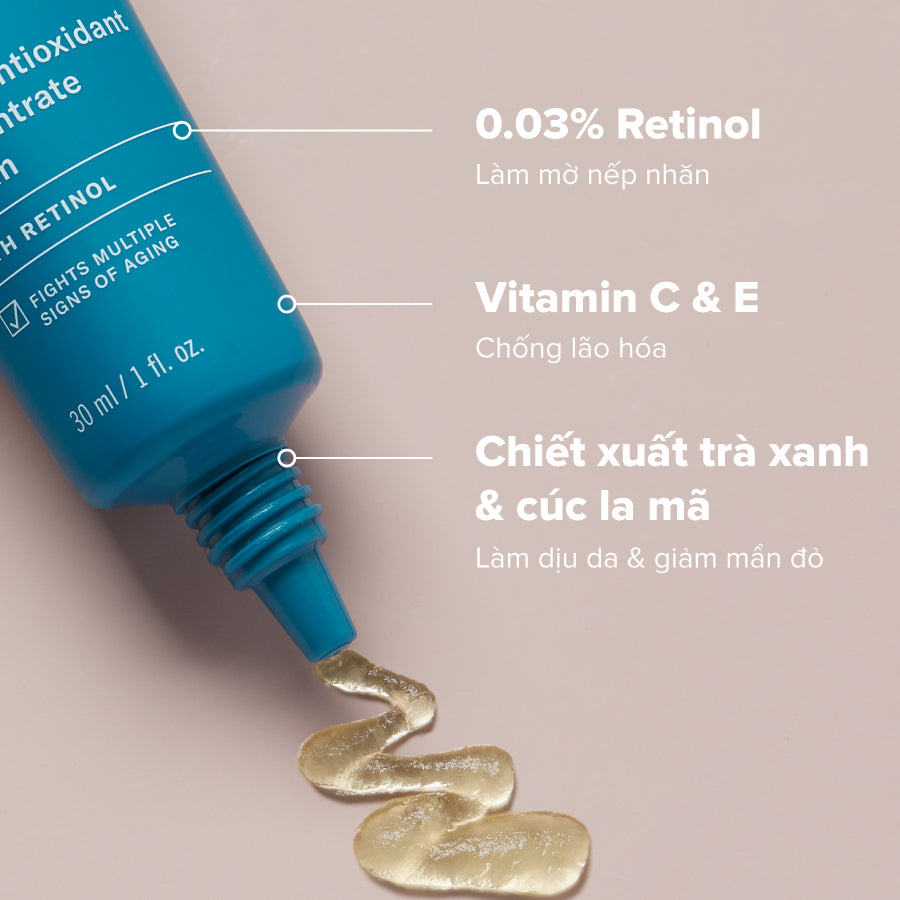 Tinh chất chống lão hóa cân bằng độ ẩm Skin Balancing Super Antioxidant Concentrate Serum With Retinol