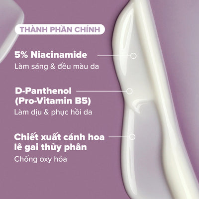 Tinh chất làm sáng và làm dịu da cơ thể với 5% Niacinamide 5% Niacinamide Body Serum