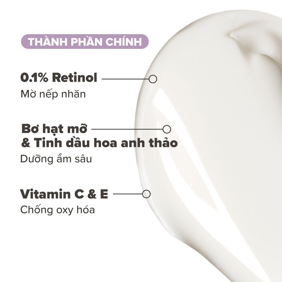 Kem dưỡng thể làm sáng và mềm mịn da  Skin-Smoothing Retinol Body Treatment 118ml