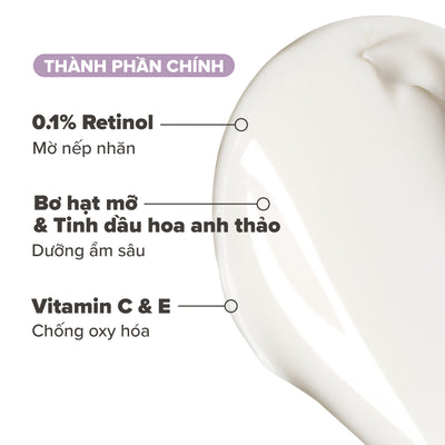 Kem dưỡng thể làm sáng và mềm mịn da  Skin-Smoothing Retinol Body Treatment 118ml