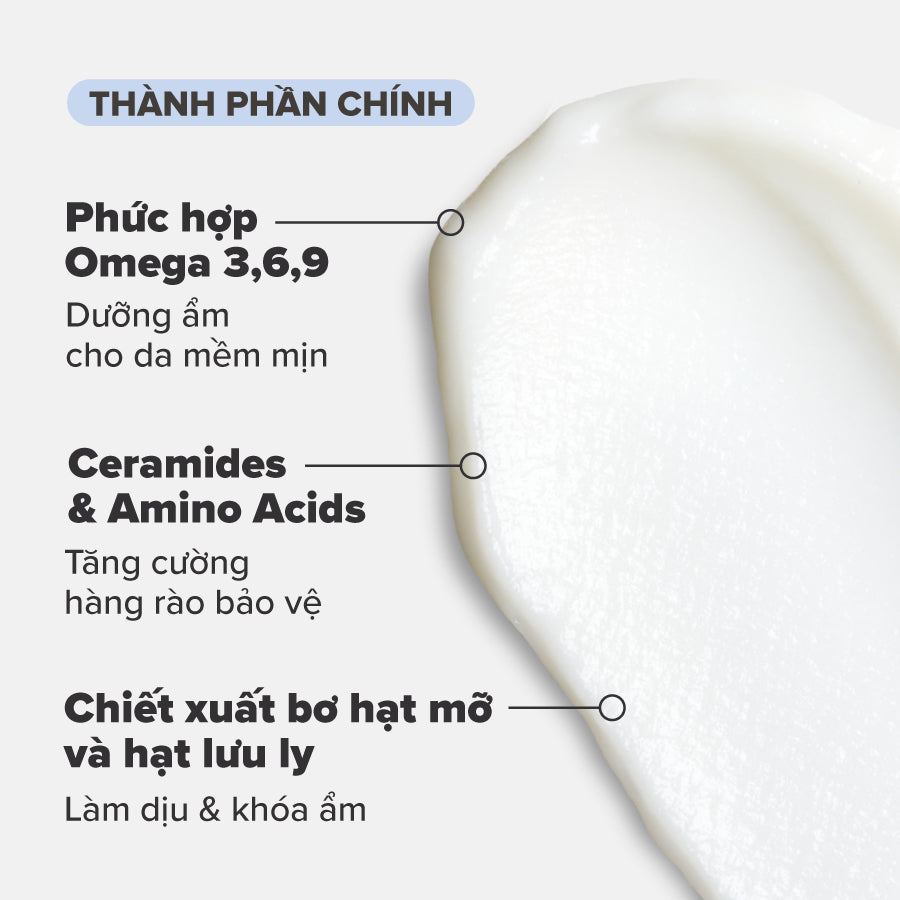 Kem dưỡng ẩm làm dịu da và giảm nếp nhăn chứa phức hợp Omega + Complex Moisturizer