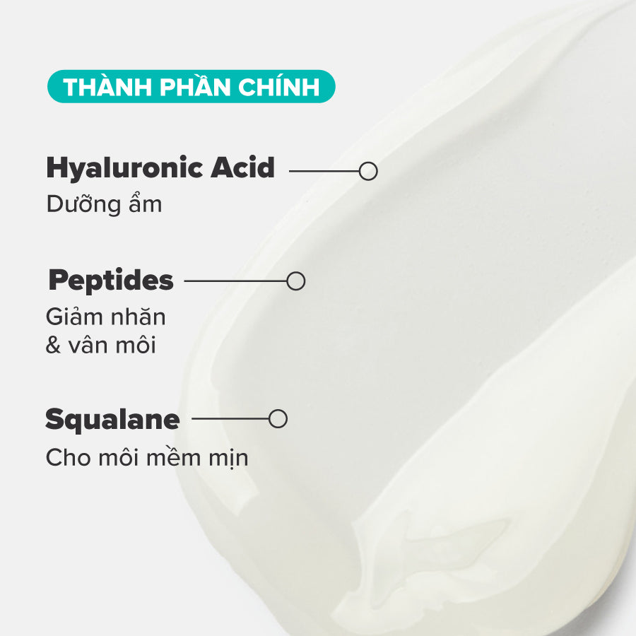 Tinh chất dưỡng môi căng bóng Hyaluronic Acid + Peptide Lip Booster 10ml