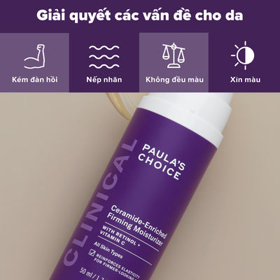Kem dưỡng ẩm làm mờ nếp nhăn và tăng cường collagen giúp săn chắc da Clinical Ceramide-Enriched Firming Moisturizer 50ml