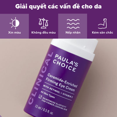 Kem dưỡng mắt làm sáng mịn và săn chắc da chứa Ceramide CLINICAL Ceramide-Enriched Firming Eye Cream 15ml