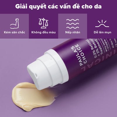 Tinh chất chống lão hóa giúp mờ vết thâm và nếp nhăn Clinical 0.3% Retinol + 2% Bakuchiol Treatment
