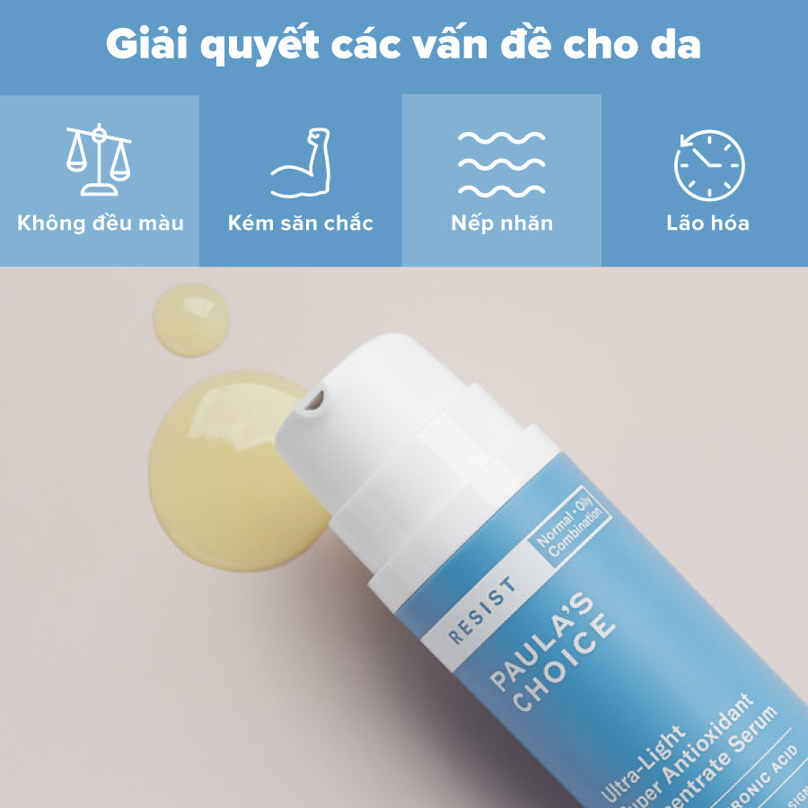 Tinh chất dưỡng ẩm và giảm nếp nhăn RESIST Ultra-Light Super Antioxidant Concentrate Serum 30ml