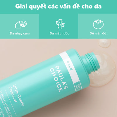 Sữa rửa mặt giúp làm sạch và làm dịu da nhạy cảm Calm Ultra-Gentle Cleanser