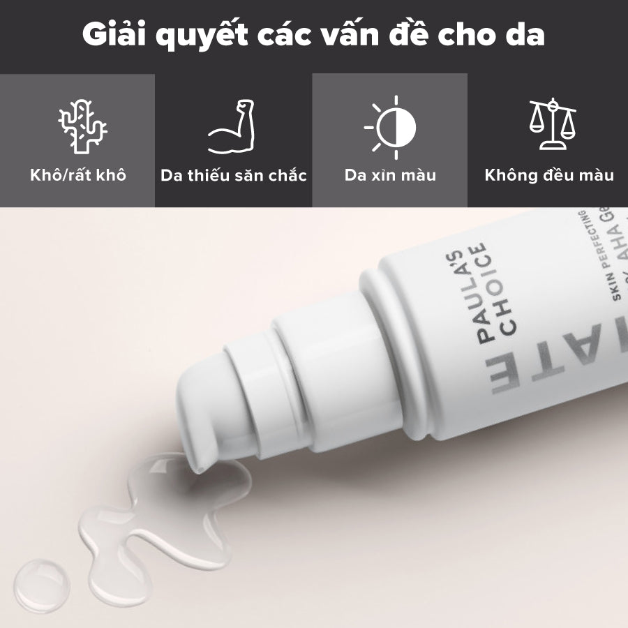 Gel loại bỏ tế bào chết làm sáng và mịn da Skin Perfecting 8% AHA Gel Exfoliant