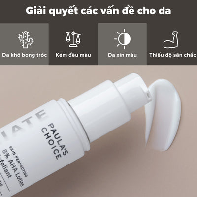 Lotion loại bỏ tế bào chết làm sáng và mềm mịn da Skin Perfecting 8% AHA Lotion Exfoliant 100ml