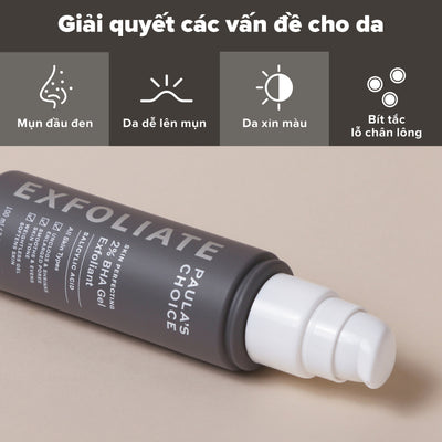 Gel loại bỏ tế bào chết giảm mụn và thu nhỏ lỗ chân lông 2% BHA - Skin Perfecting 2% BHA Gel Exfoliant 100ml
