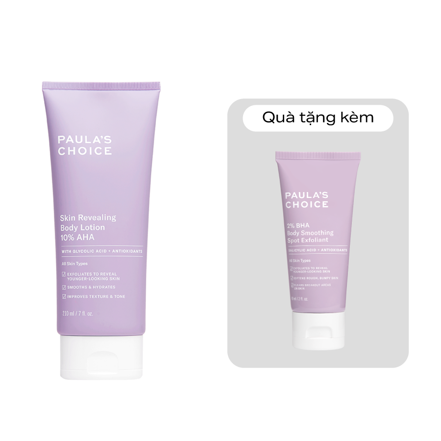 Kem dưỡng thể làm sáng da và làm đều màu da Skin Revealing Body Lotion 10% AHA 210ml