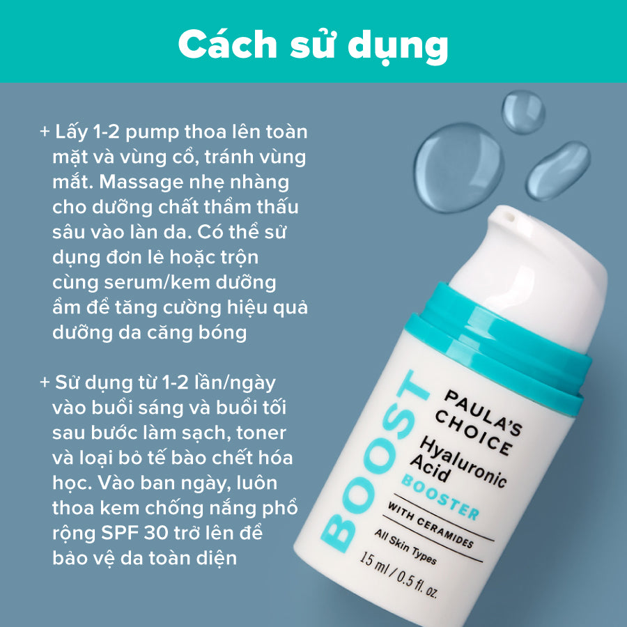 Tinh chất cấp nước làm căng bóng da Hyaluronic Acid Booster