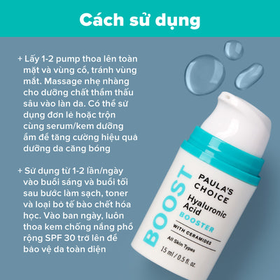 Tinh chất cấp nước làm căng bóng da Hyaluronic Acid Booster