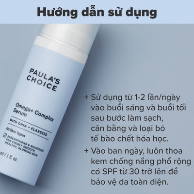 Tinh chất phức hợp trẻ hóa và thức tỉnh làn da tối ưu Omega+ Complex Serum