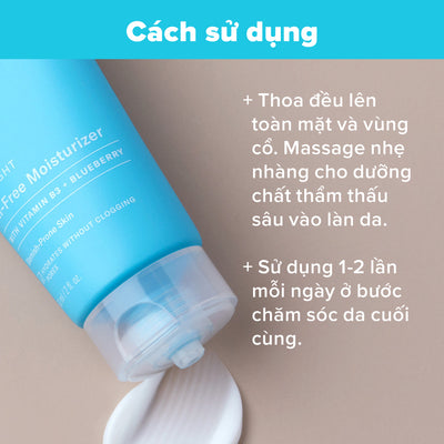 Kem dưỡng ẩm dịu nhẹ không chứa dầu dành cho da mụn Clear Oil - Free Moisturizer