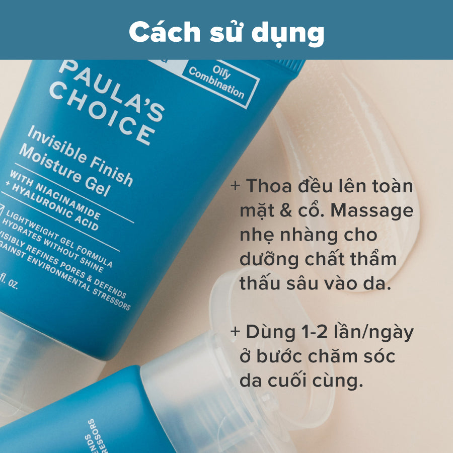 Kem dưỡng ẩm dạng Gel kiểm soát tiết dầu thừa và thu nhỏ lỗ chân lông Skin Balancing Invisible Finish Moisture Gel 60ml