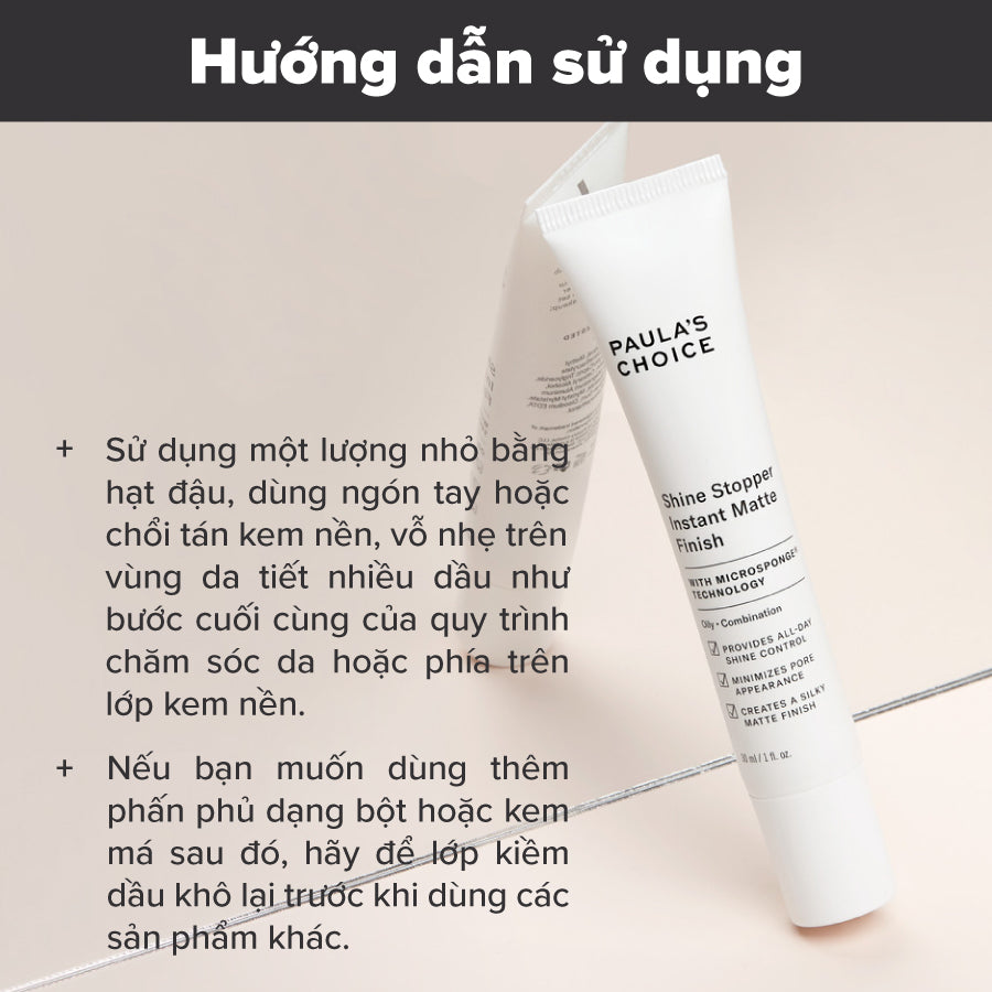Kem lót hút dầu thừa và làm mịn bề mặt da Shine Stopper Instant Matte Finish 30ml