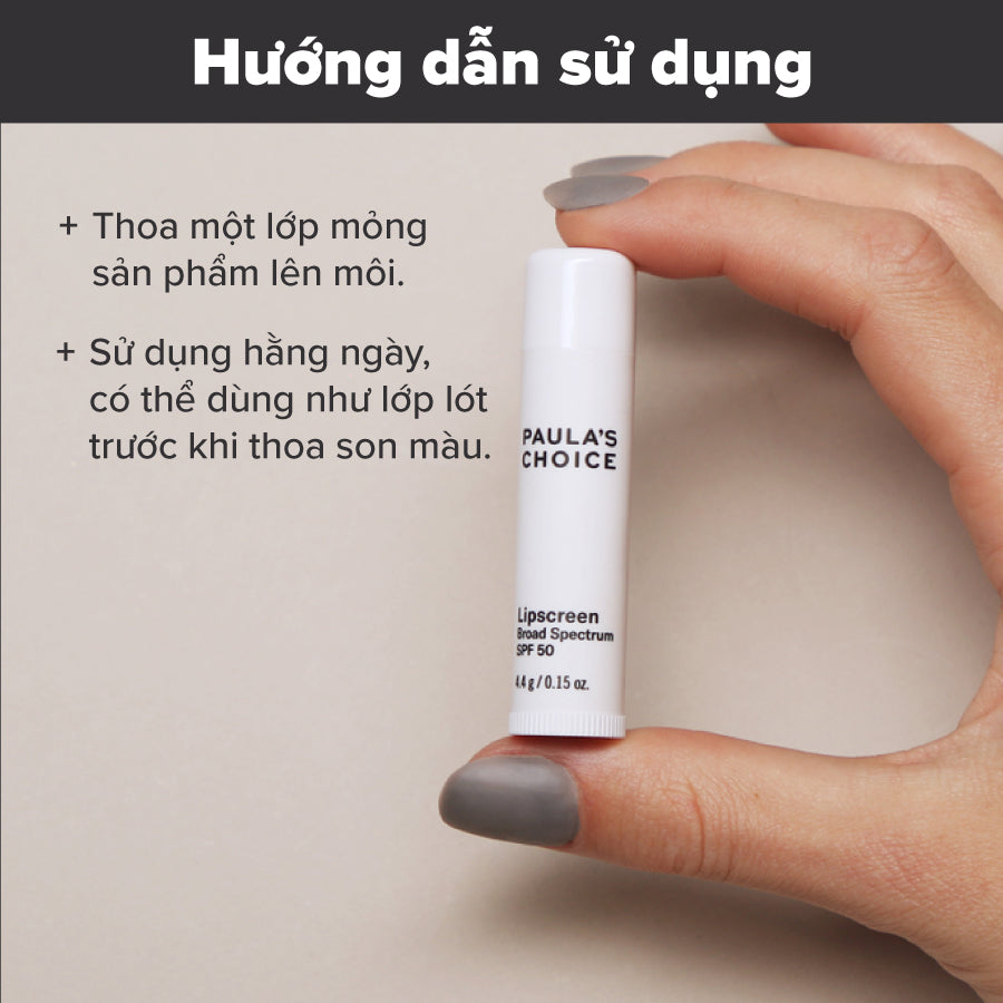 Son dưỡng môi mềm mịn chống nắng Lipscreen Broad Spectrum SPF 50
