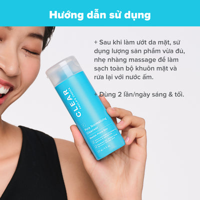 Sữa rửa mặt làm sạch da và giảm dầu thừa Clear Pore Normalizing Cleanser 177ml