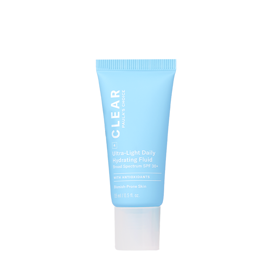 Kem chống nắng dạng sữa dưỡng ẩm và phục hồi da dầu mụn Clear Ultra-Light Daily Hydrating Fluid Broad Spectrum SPF 30+