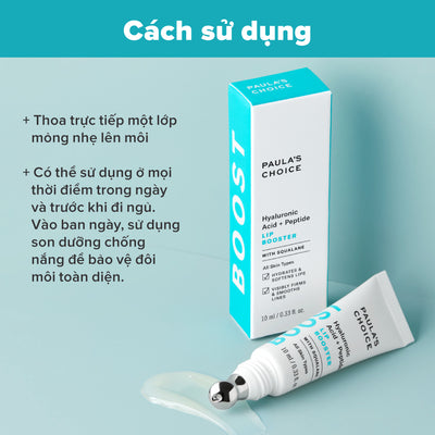 Tinh chất dưỡng môi căng bóng Hyaluronic Acid + Peptide Lip Booster 10ml