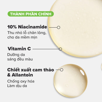 Tinh chất giúp thu nhỏ lỗ chân lông và làm sáng da 10% Niacinamide Booster 20ml