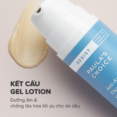 Kem dưỡng ẩm mềm mịn cho da dầu lão hóa Resist Anti-Aging Clear Skin Hydrator