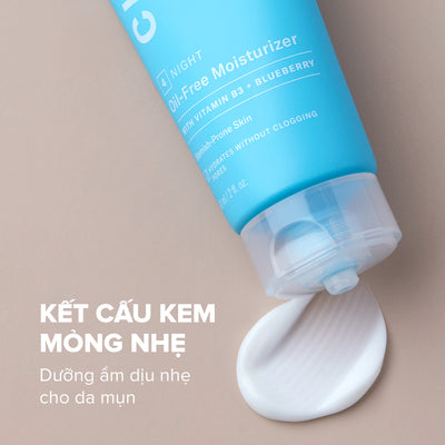 Kem dưỡng ẩm dịu nhẹ không chứa dầu dành cho da mụn Clear Oil - Free Moisturizer
