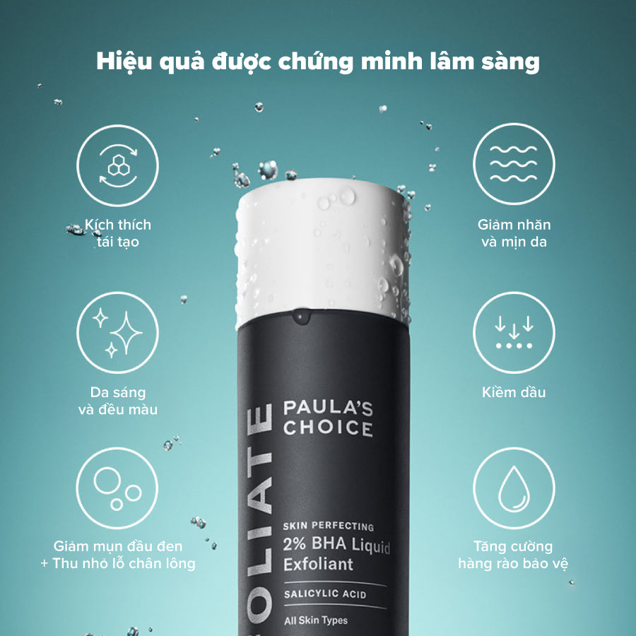 Dung dịch loại bỏ tế bào chết Skin Perfecting 2% BHA Liquid Exfoliant