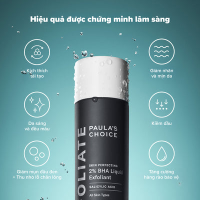 Dung dịch loại bỏ tế bào chết Skin Perfecting 2% BHA Liquid Exfoliant