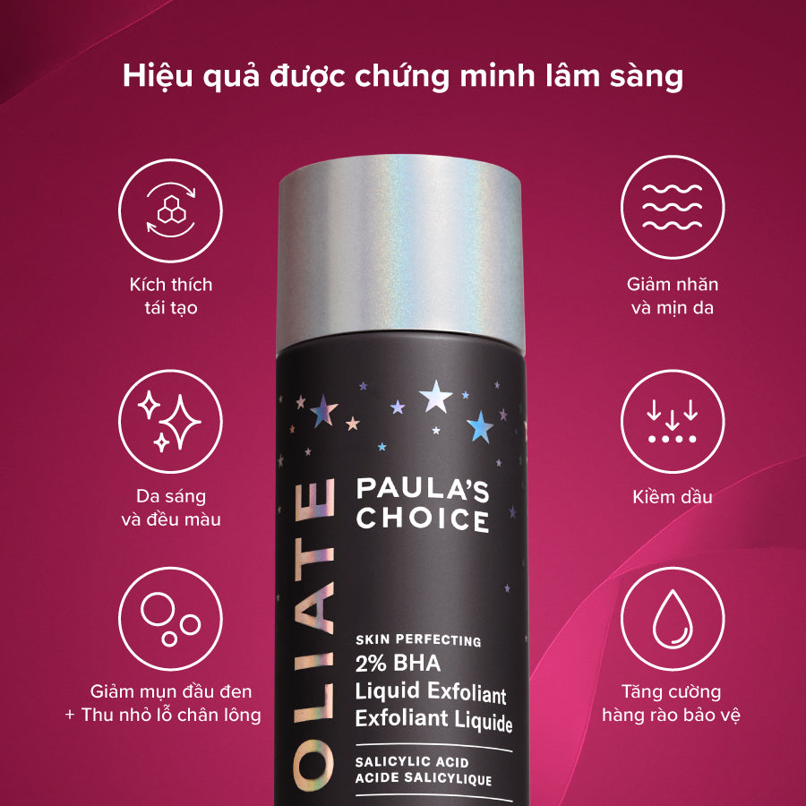 Dung dịch loại bỏ tế bào chết Skin Perfecting 2% BHA Liquid Exfoliant 2540