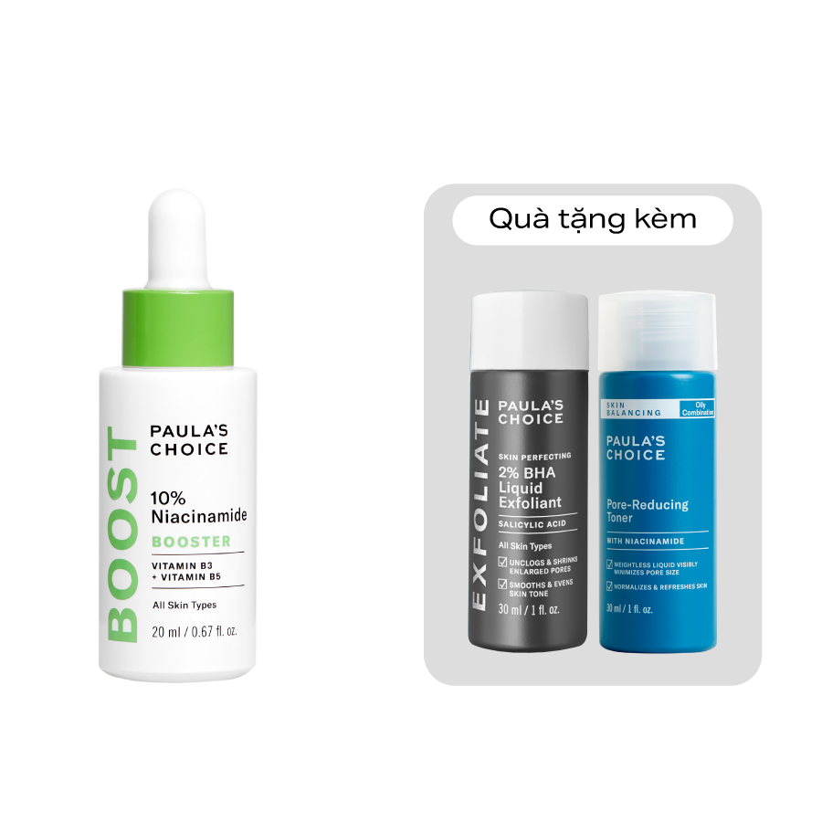 Tinh chất giúp thu nhỏ lỗ chân lông và làm sáng da 10% Niacinamide Booster 20ml