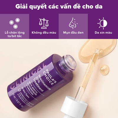 Tinh chất thu nhỏ lỗ chân lông to và làm sáng mịn bề mặt da Clinical Niacinamide 20% Treatment 20ml